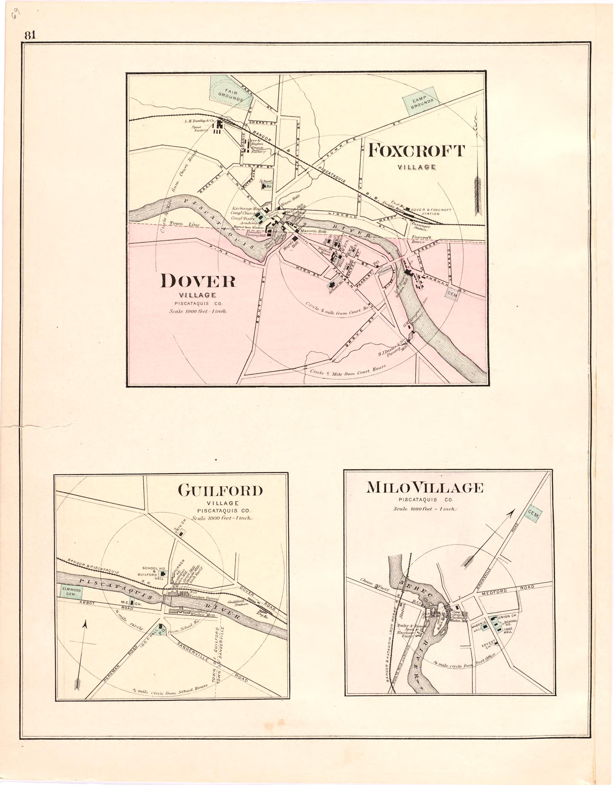 This old map of Maine,  was created by Bourquin, F. (Frederick)|Bracher, Wm. (William)|Colby &amp; Stuart|George N. Colby &amp; Co in 1887
