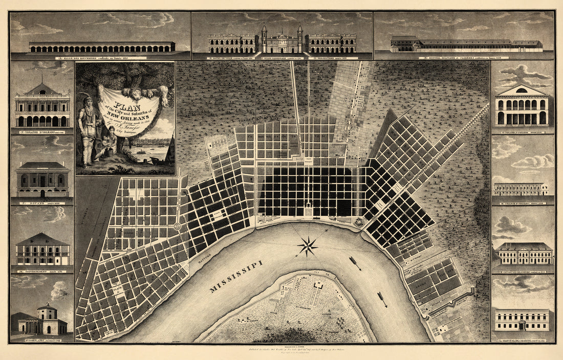 Plan of the City and Suburbs of New Orleans : from an Actual Survey Made In 1815