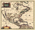 America Septentrionalis 1652 by Relic Map Company