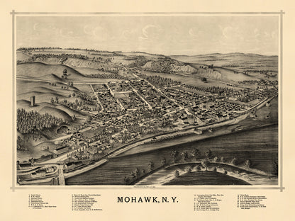 Mohawk, New York 1893 by Relic Map Company