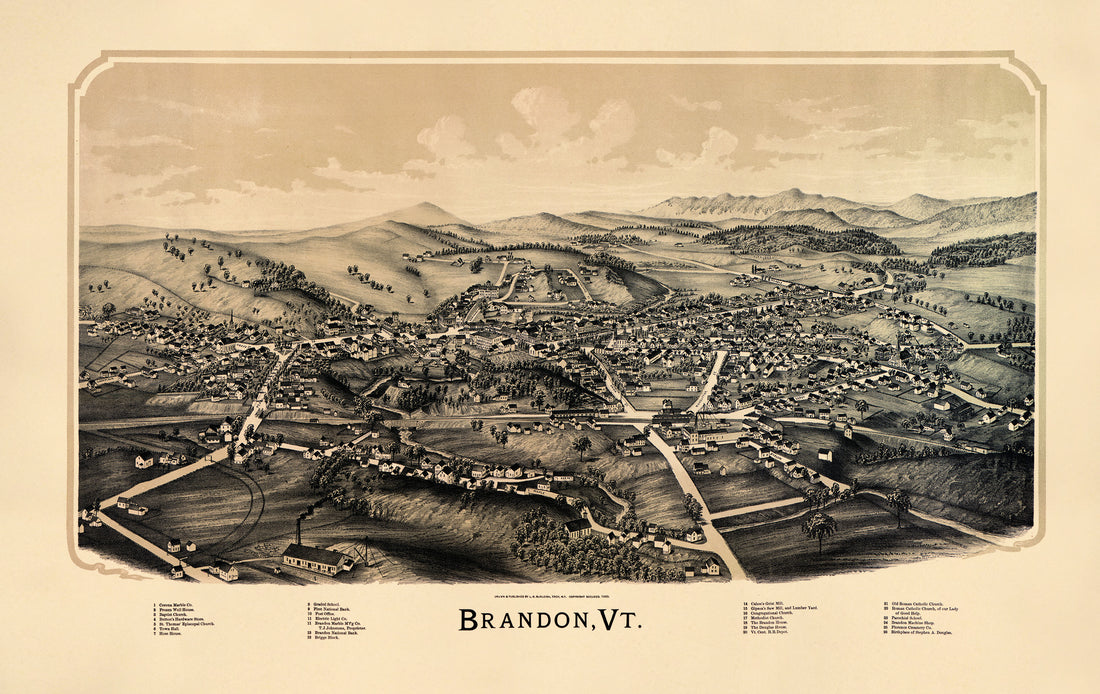 Brandon, Vermont (Brandon, Vermont) 1890