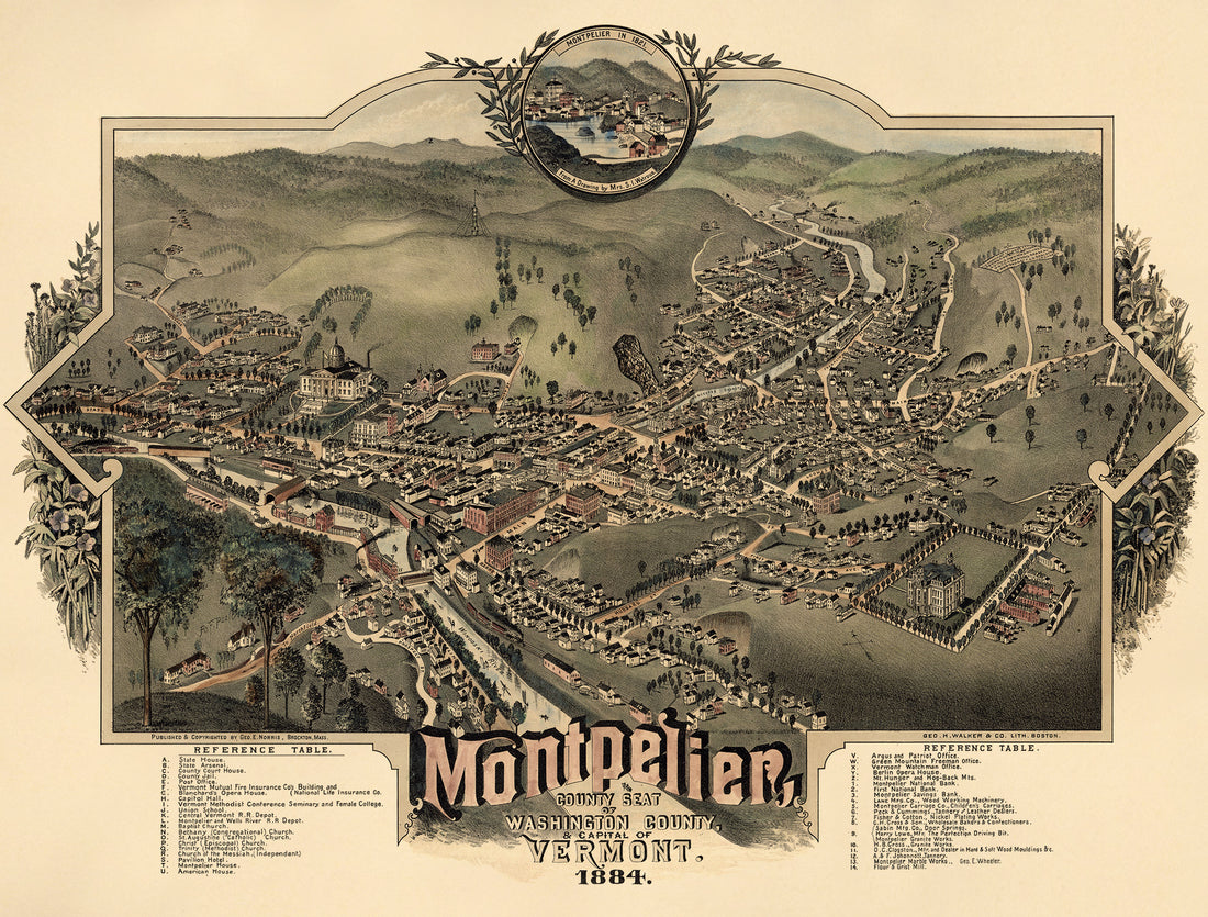 Montpelier, County Seat of Washington County &amp; Capital of Vermont : 1884