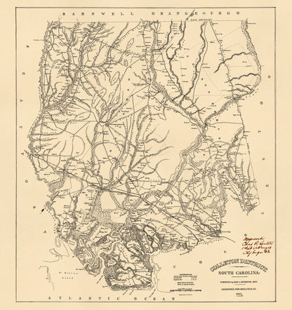 Colleton District, South Carolina 1825