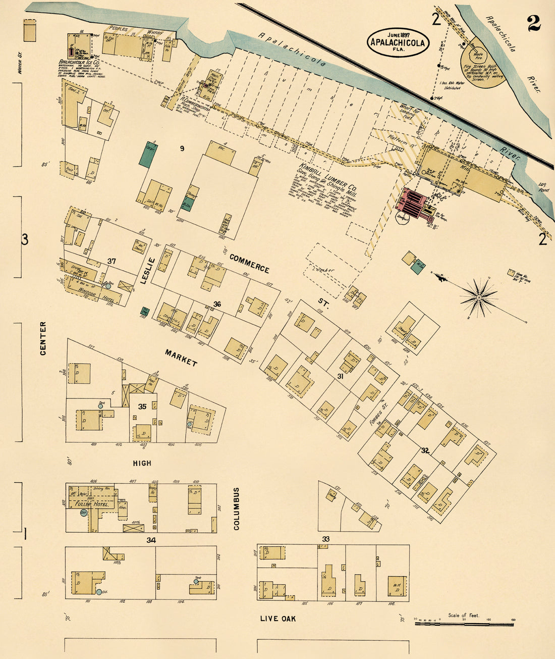 Apalachicola, Franklin County, Florida 1897 (Sheet 2 of 3)