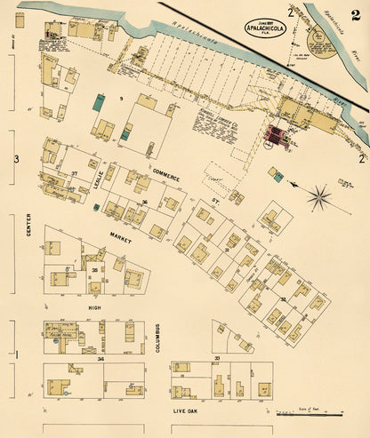 Apalachicola, Franklin County, Florida 1897 (Sheet 2 of 3)