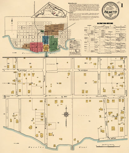 Palmetto, Manatee County, Florida 1917 (Sheet 1 of 5)