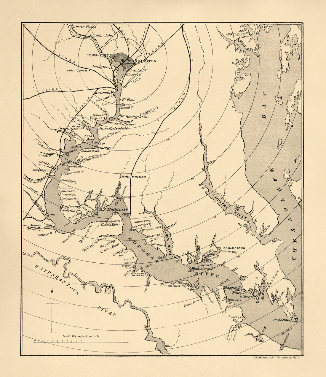 The Potomac River from Great Falls to Point Lookout 1878