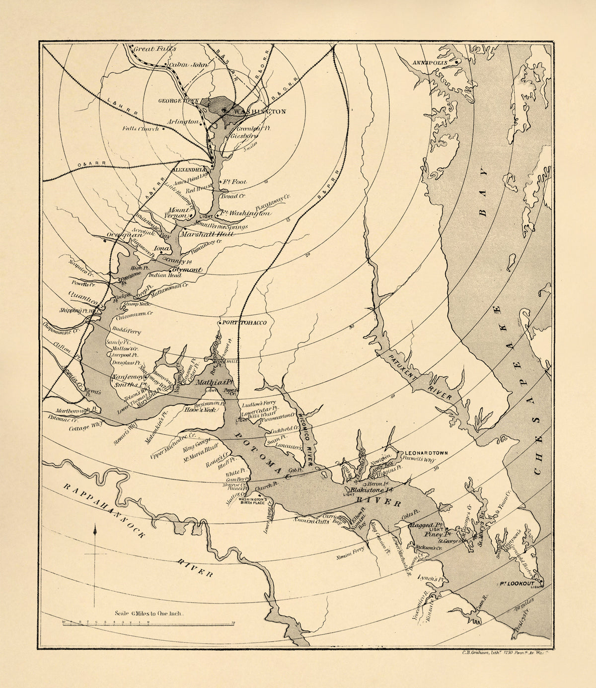 The Potomac River from Great Falls to Point Lookout 1878