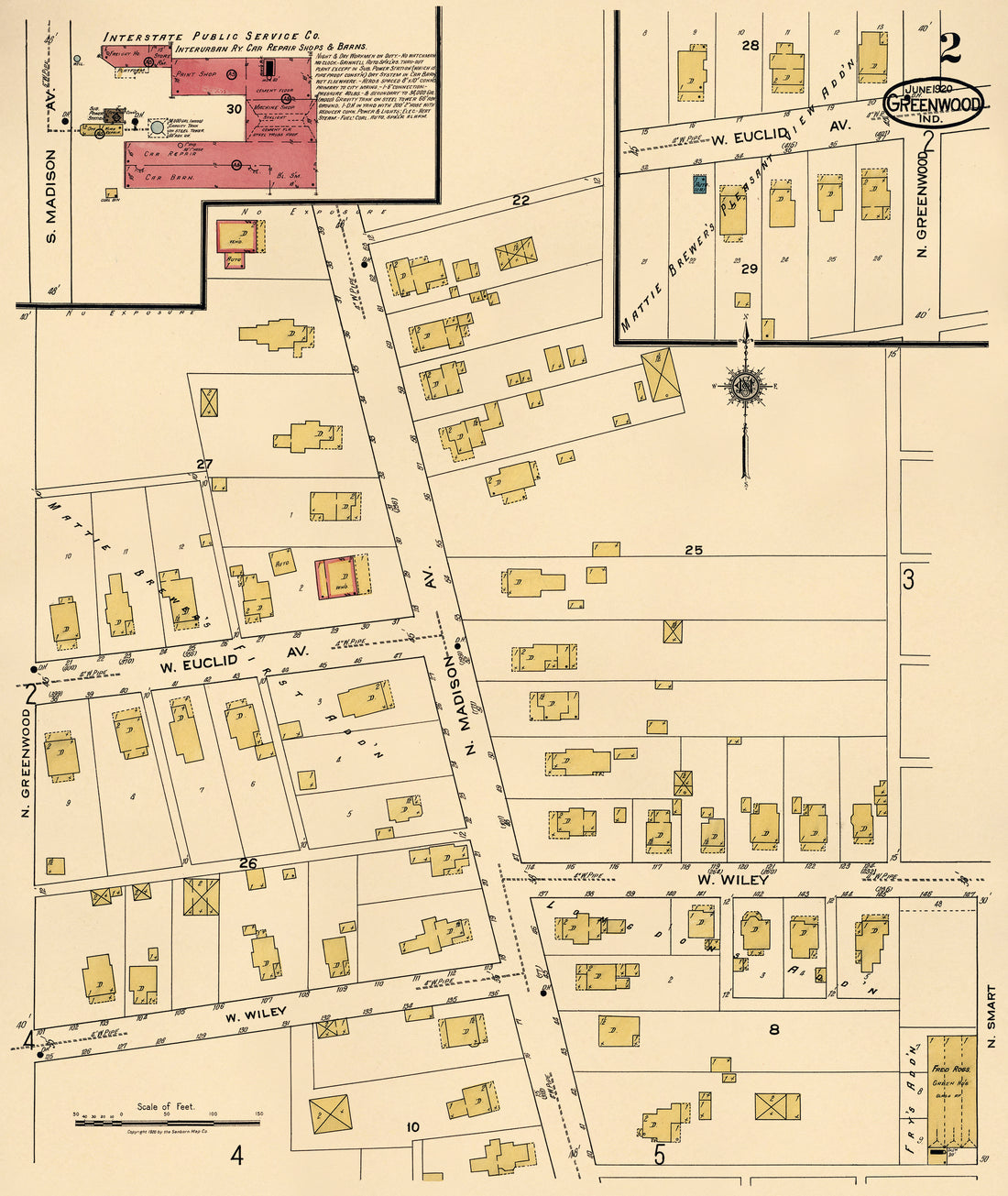 Greenwood, Johnson County, Indiana 1920 (Sheet 2 of 8)