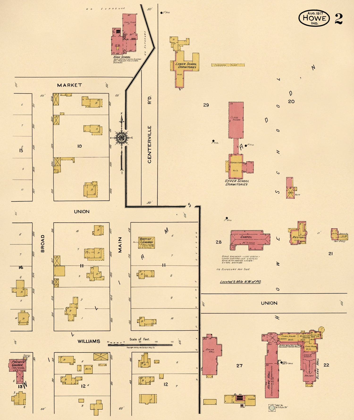 Howe, LaGrange County, Indiana 1917 (Sheet 2 of 2)