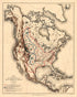 Map Illustrating the Extermination of the American Bison 1889 by Relic Map Company