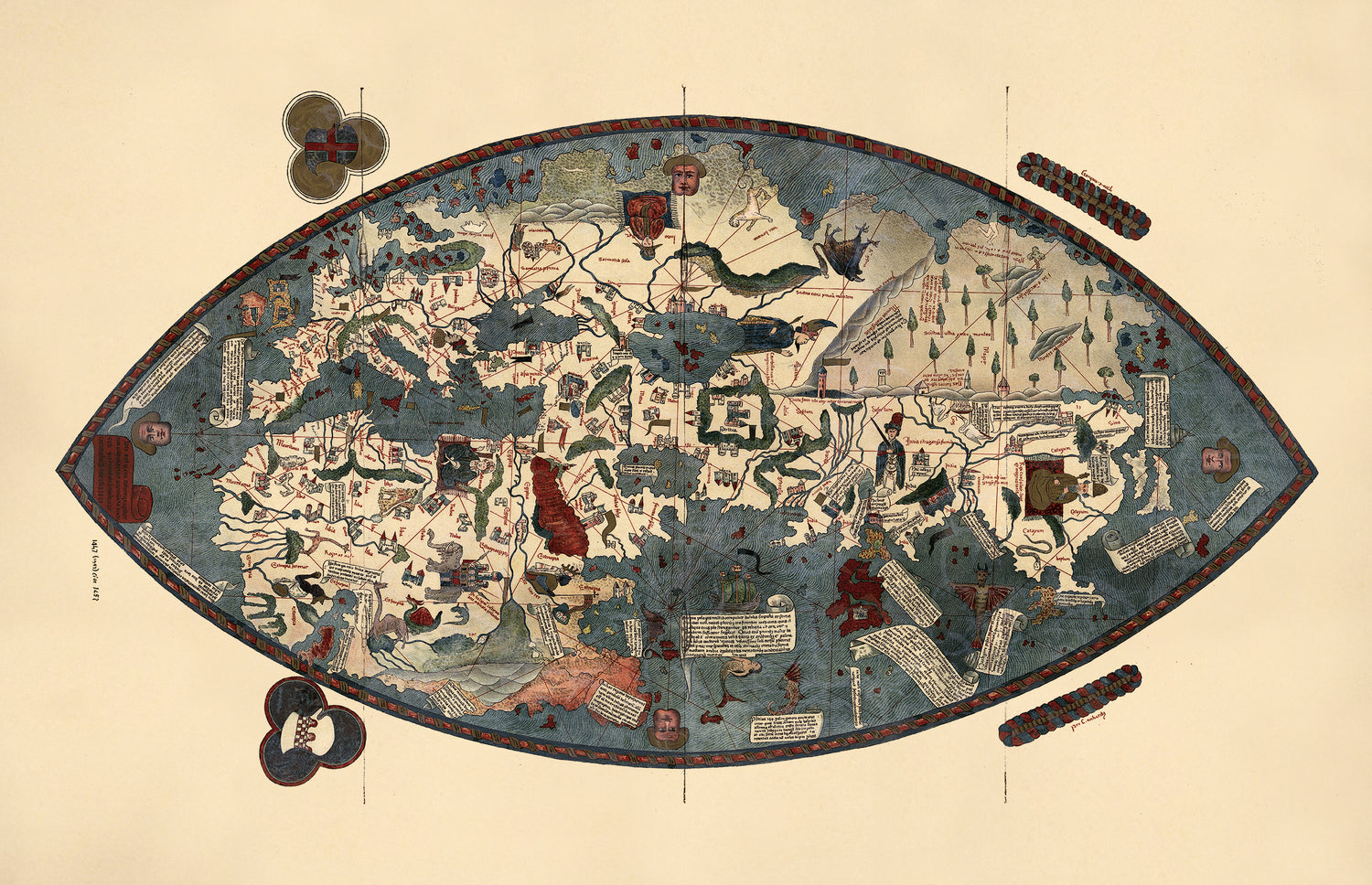 Genoese World Map 1457 1912