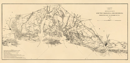 Sketch of Sea Coast of South Carolina and Georgia from Bull&