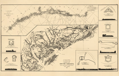 Coast of South Carolina from Charleston to Hilton Head 1862
