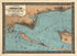 A Correct Map of Pensacola Bay Showing Topography of the Coast, Fort Pickens, U.S. Navy Yard, and All Other Fortifications from the Latest Government Surveys 1860 by Relic Map Company