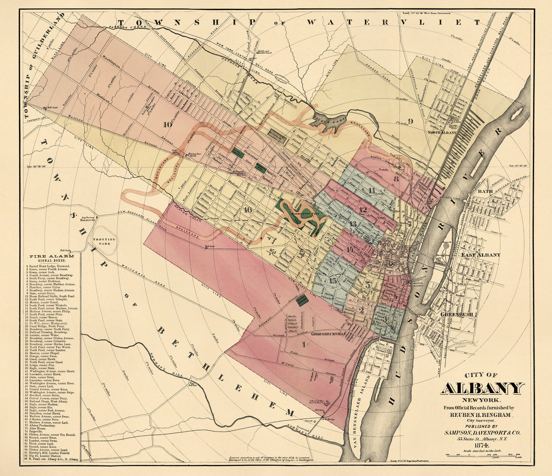 City of Albany, New York 1874
