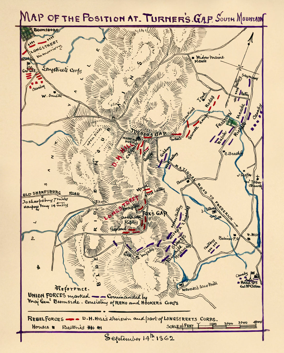 Map of the Position at Turner&