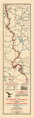 Map of the Sunshine Highway. (Map of the Sunshine Highway: Showing Every City, Town, Village and Hamlet Throughout Its Entire Length) 1915 by Relic Map Company