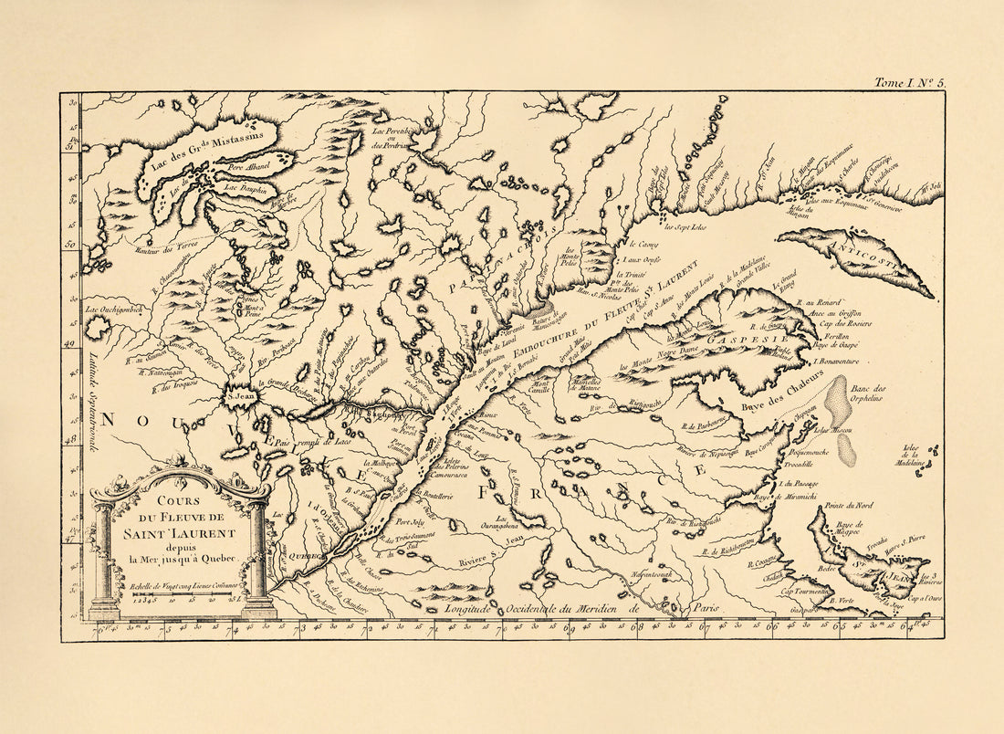 Cours De Fleuve De Saint Laurent Depuis La Mer Jusqu&