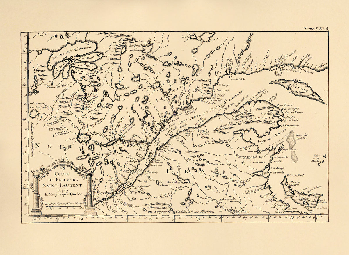 Cours De Fleuve De Saint Laurent Depuis La Mer Jusqu&
