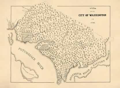 View of the City of Washington In 1792