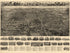 Aero View of Manchester, Connecticut 1914 by Relic Map Company