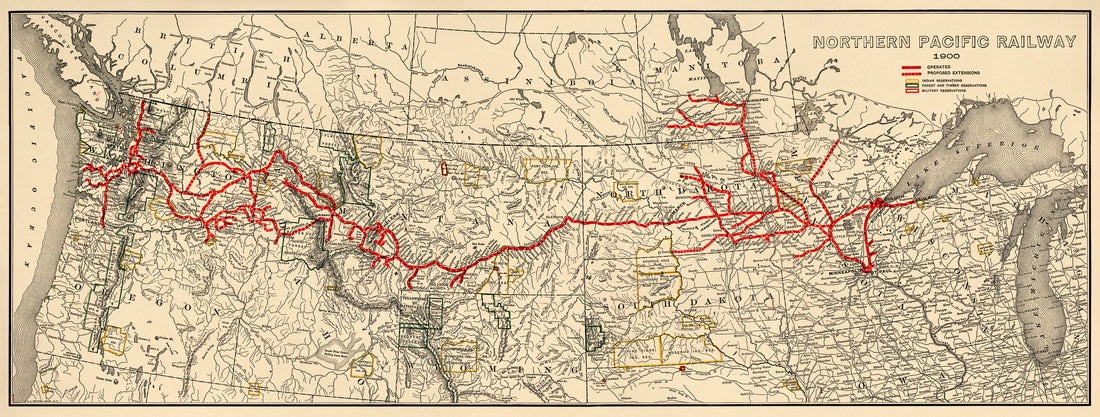 Northern Pacific Railway 1900