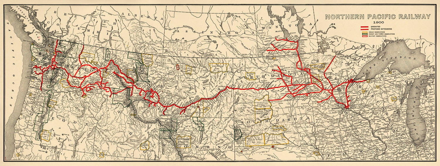 Northern Pacific Railway 1900