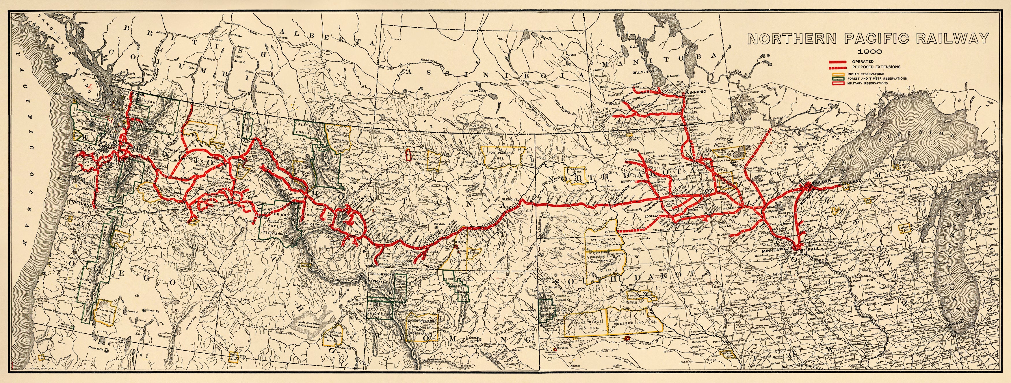 Northern Pacific Railway 1900