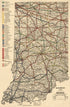 Railroad Map of Indiana in 1896 by Relic Map Company