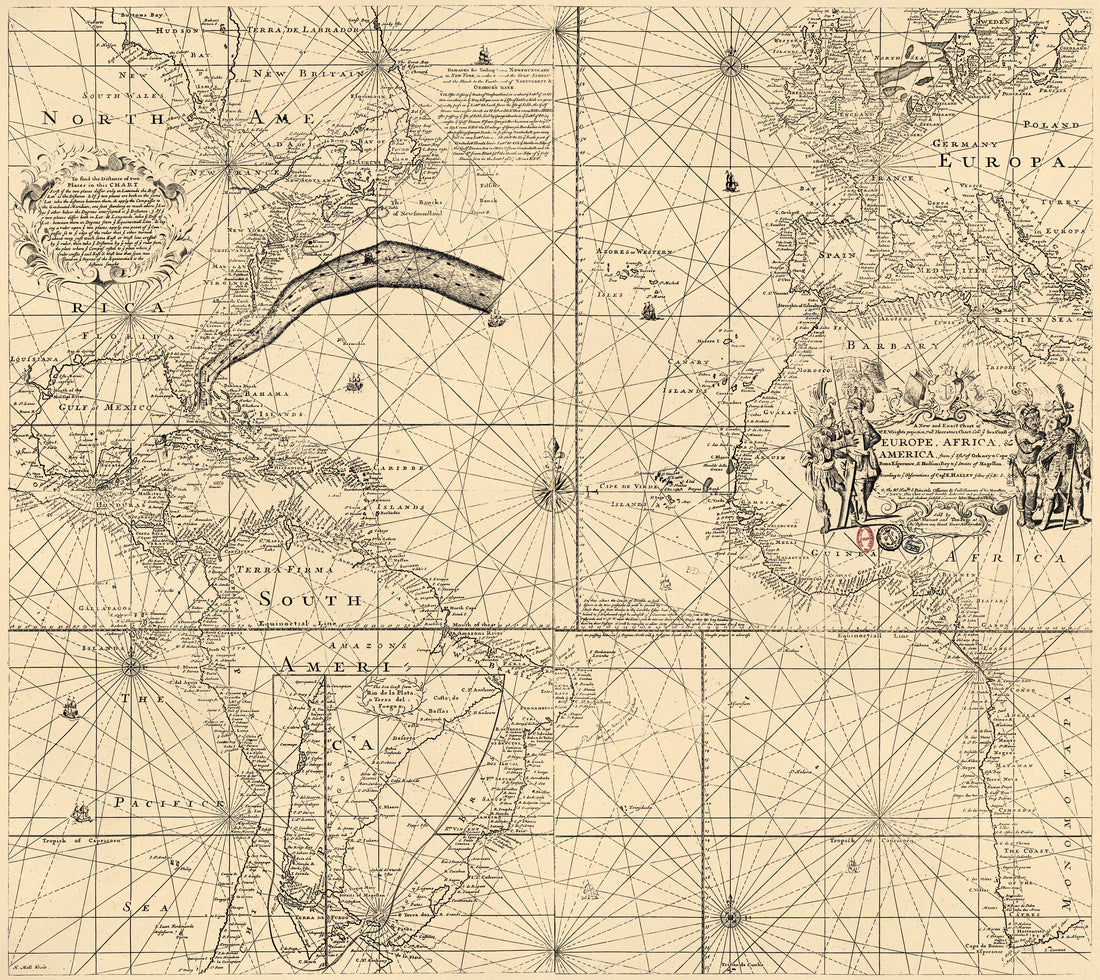 Folger Chart of the Gulf Stream in 1768