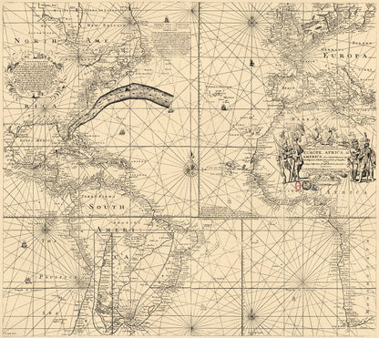 Folger Chart of the Gulf Stream in 1768