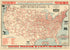 National Highways Map of the United States Showing One Hundred Thousand Miles of National Highways: Proposed by the National Highways Association in 1915 by Relic Map Company