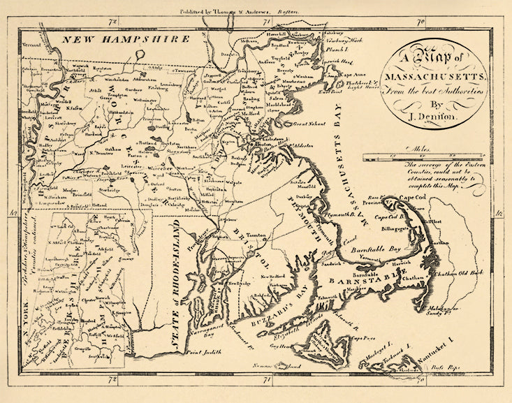 A Map of Massachusetts : from the Best Authorities 1796