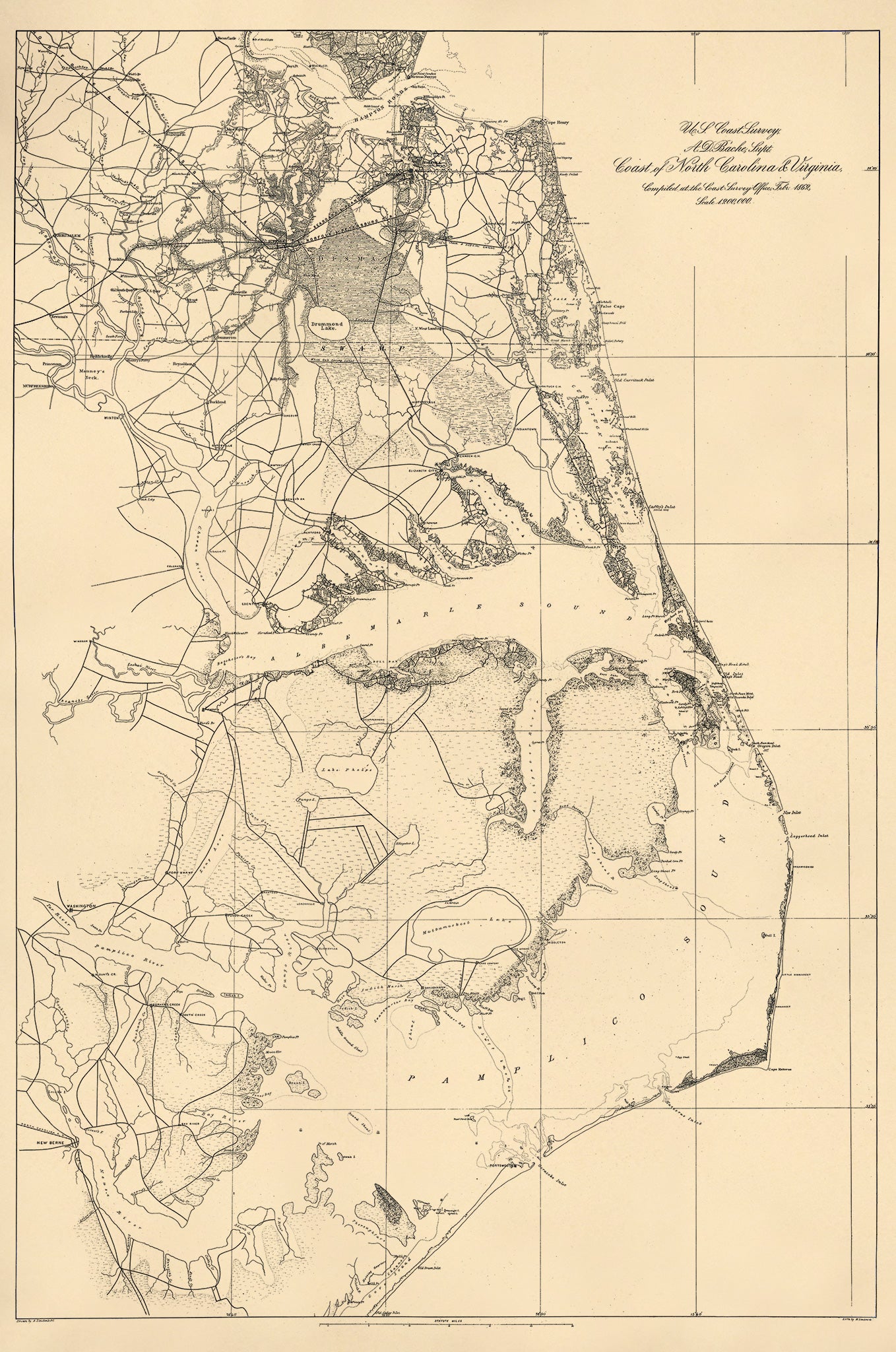 Coast of North Carolina &amp; Virginia 1863