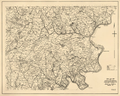 Farm Line Map of Cass, Grant &amp; Clay Dist&