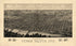 Panoramic View of Terre Haute, Indiana 1880 by Relic Map Company