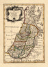 An Accurate Map of the Holy Land Divided Into the XII Tribes of Israel. Accomodated to Sacred History, & Describing the Travels of Jesus Christ 1752 by Relic Map Company