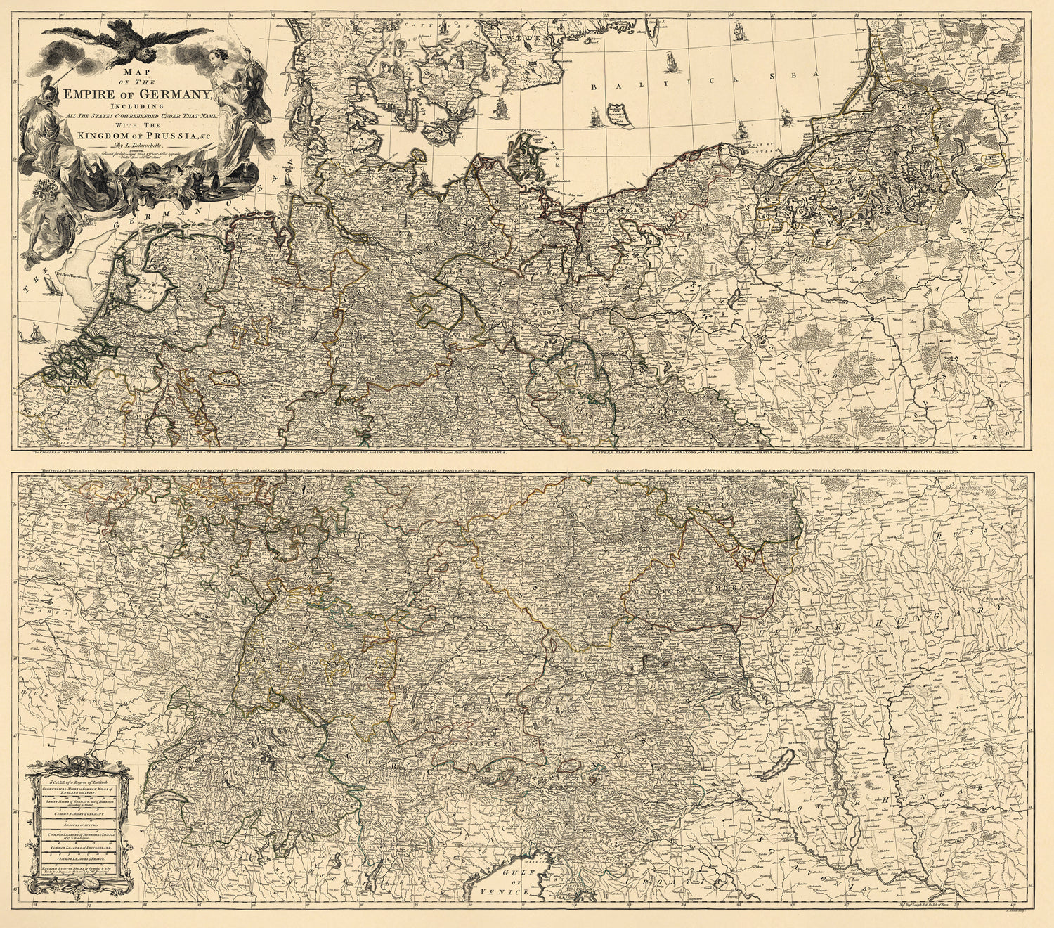 Map of the Empire of Germany 1782 by Relic Map Company