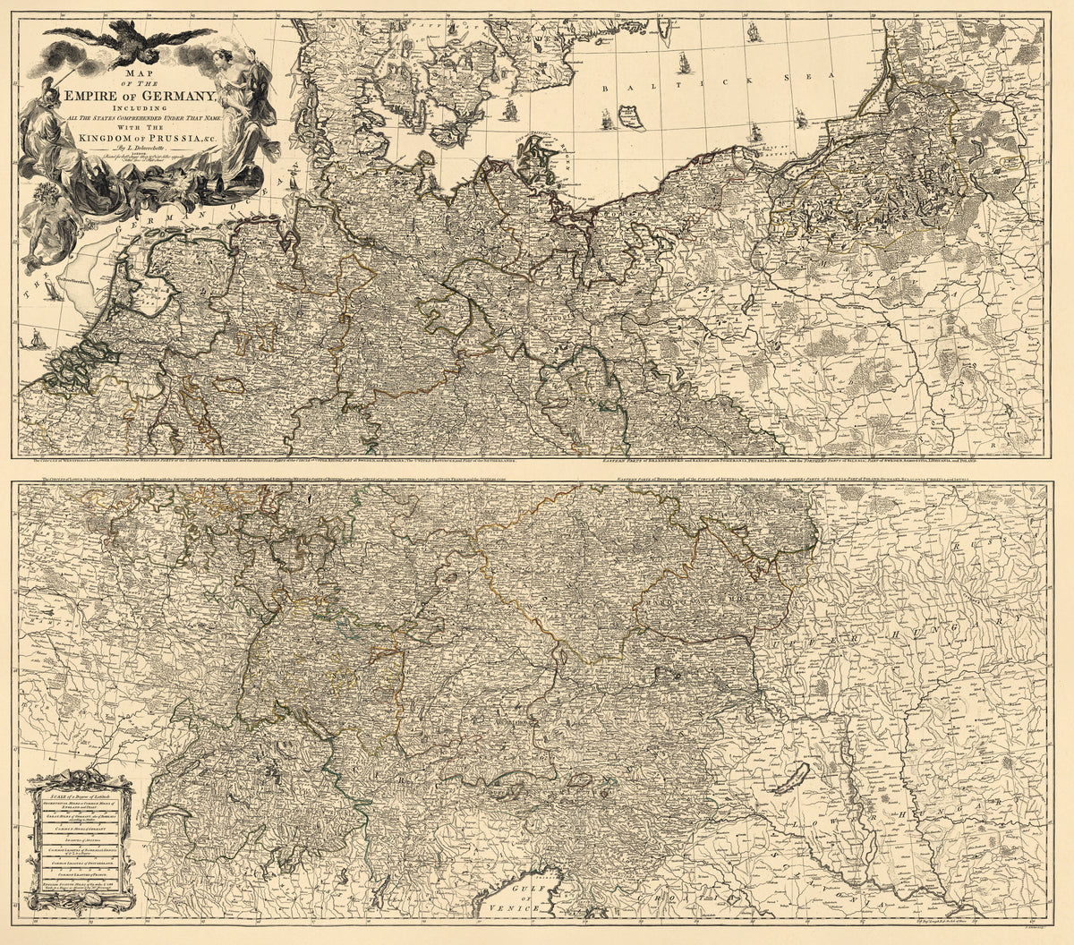 Map of the Empire of Germany 1782 by Relic Map Company