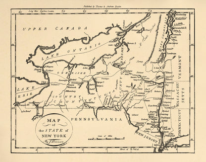 Map of the State of New York 1796