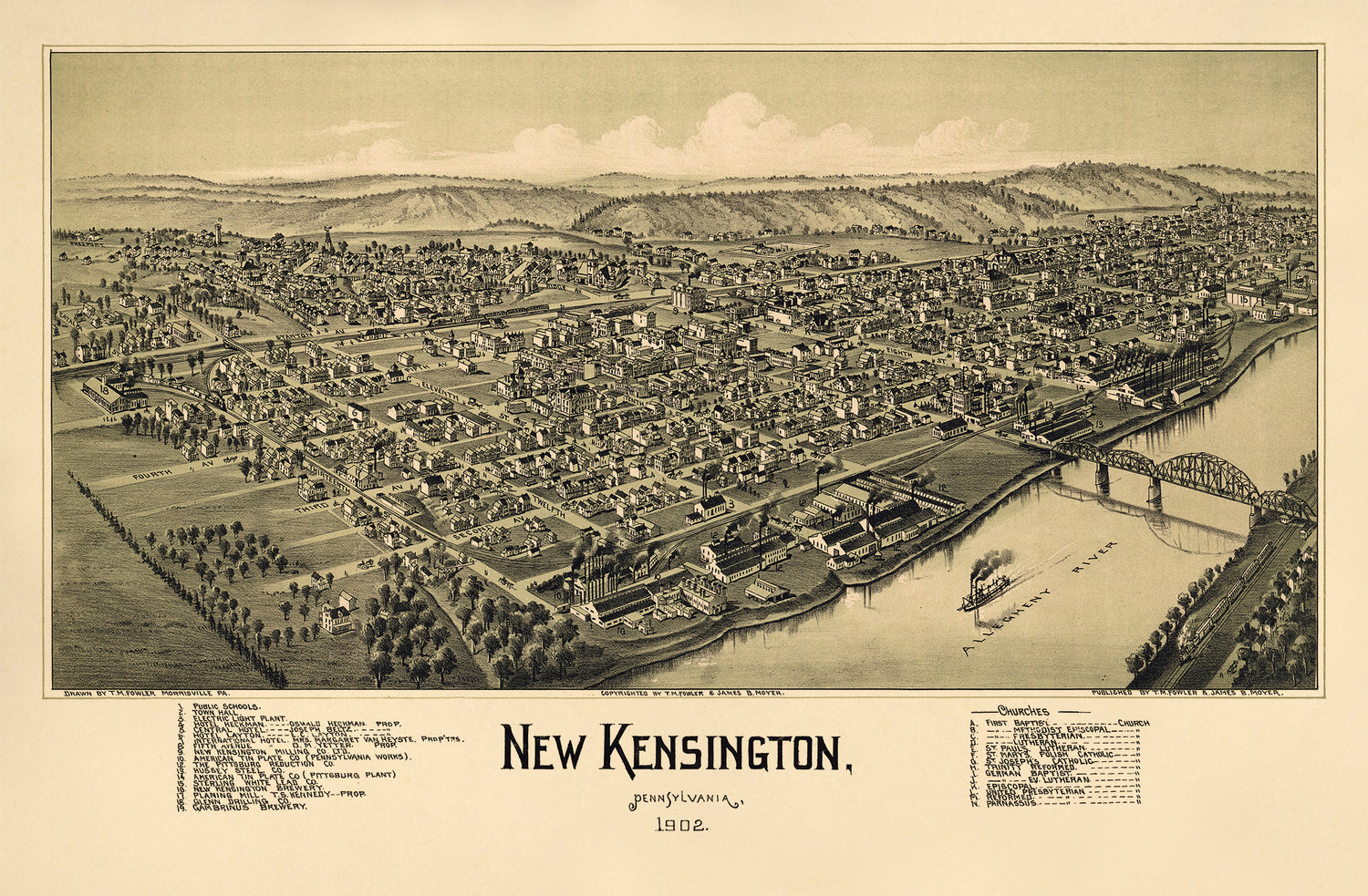 New Kensington, Pennsylvania, 1902 by Relic Map Company