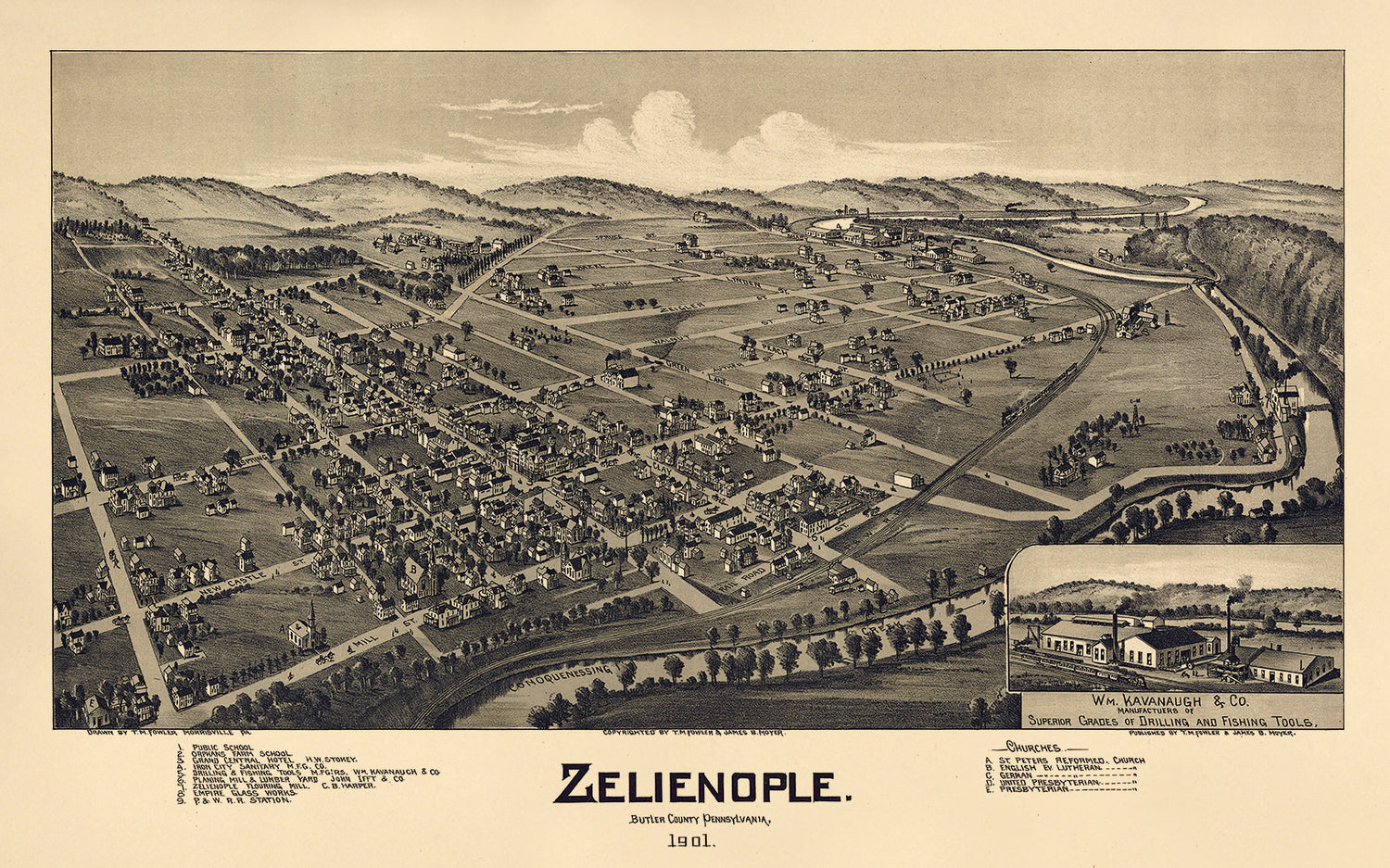 Zelienople, Butler County, Pennsylvania 1901