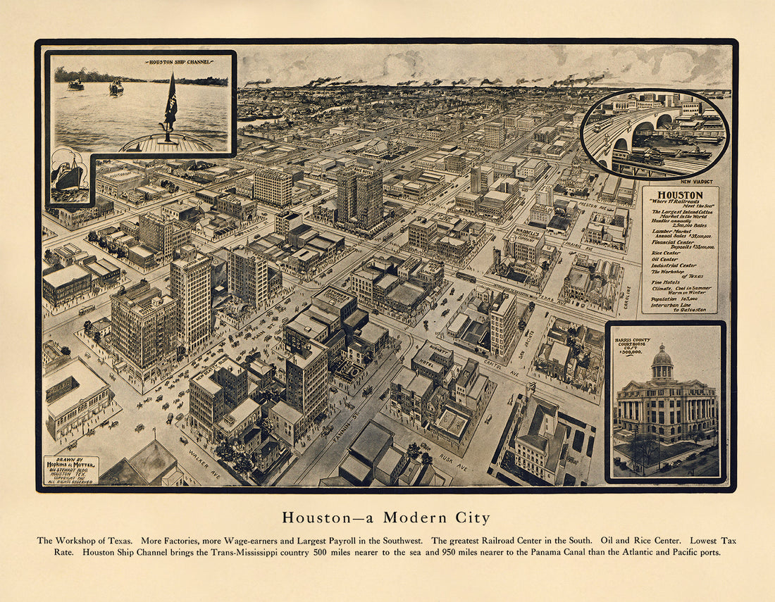 Houston, Texas, a Modern City 1912