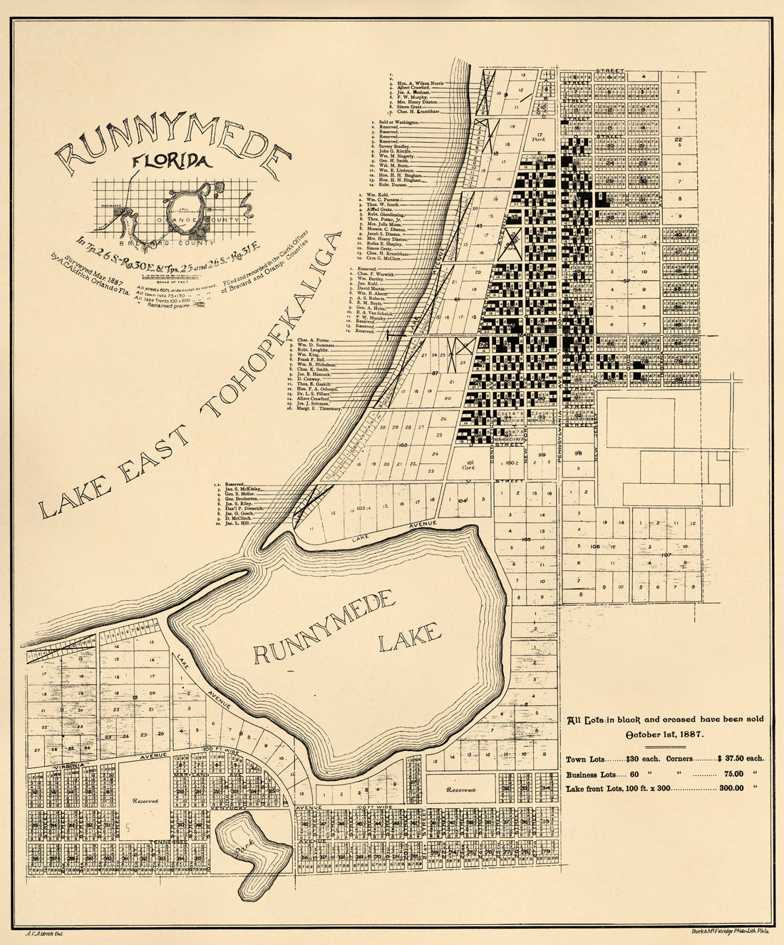 Runnymede Florida 1887