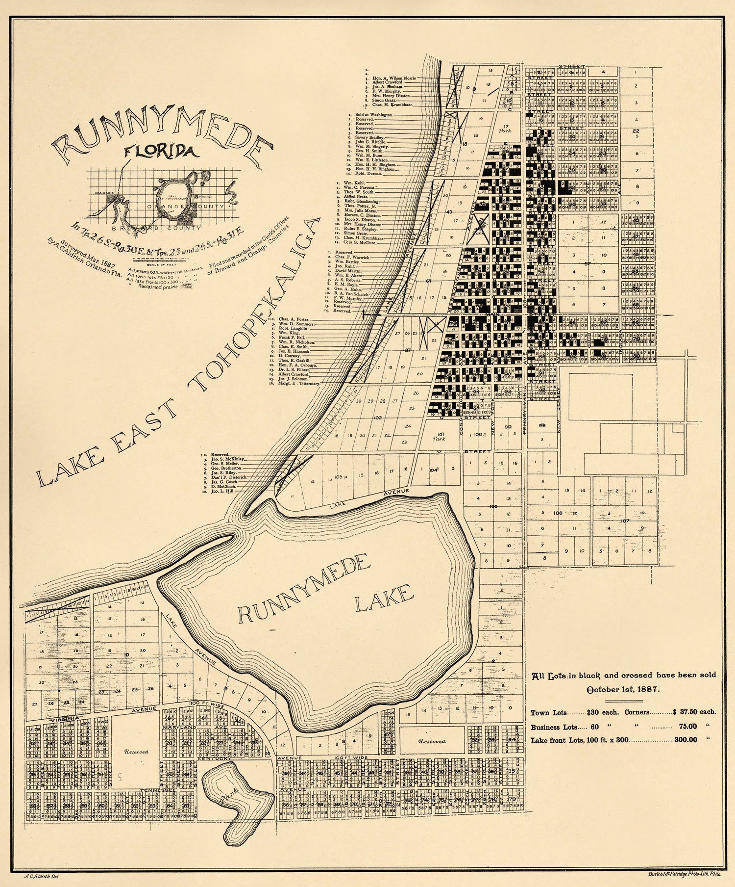 Runnymede Florida 1887
