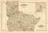 Wrightstown; Northhampton from Atlas of Bucks County, Pennsylvania 1891 by Relic Map Company