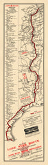 Map of the Lone Star Route. (Map of the Lone Star Route: Showing Every City, Town, Village and Hamlet Throughout Its Entire Length) 1922 by Relic Map Company
