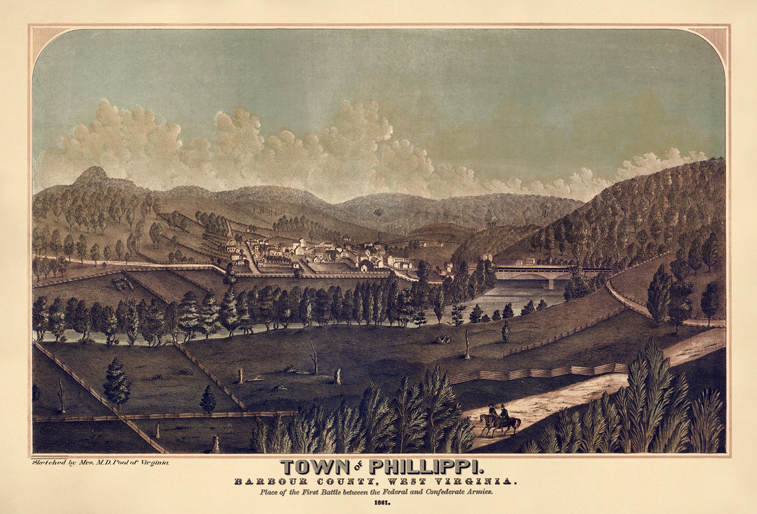 Town of Phillippi, Barbour County, West Virginia. 1861