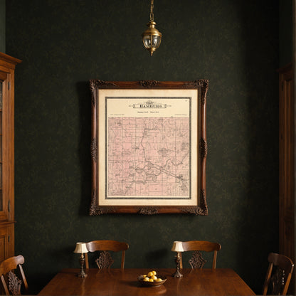 Mockup for Hamburg from Standard Atlas of Livingston County, Michigan : Including a Plat Book of the Villages, Cities and Townships of the County, Map of the State, United States and World, Farmers Directory, Reference Business … 1895